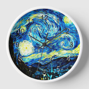 Reloj Pintura de Vincent van Gogh, Noche Starry
