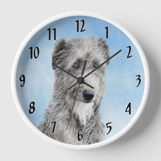 Reloj Pintura escocesa del perro - Ar original del perro (Anverso)