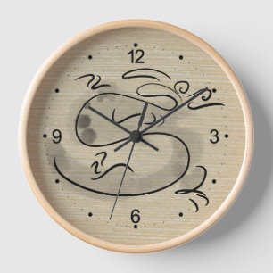 Reloj Pintura original cumpleaños año del dragón chino W