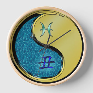 Reloj Piscis & Buey de Metal