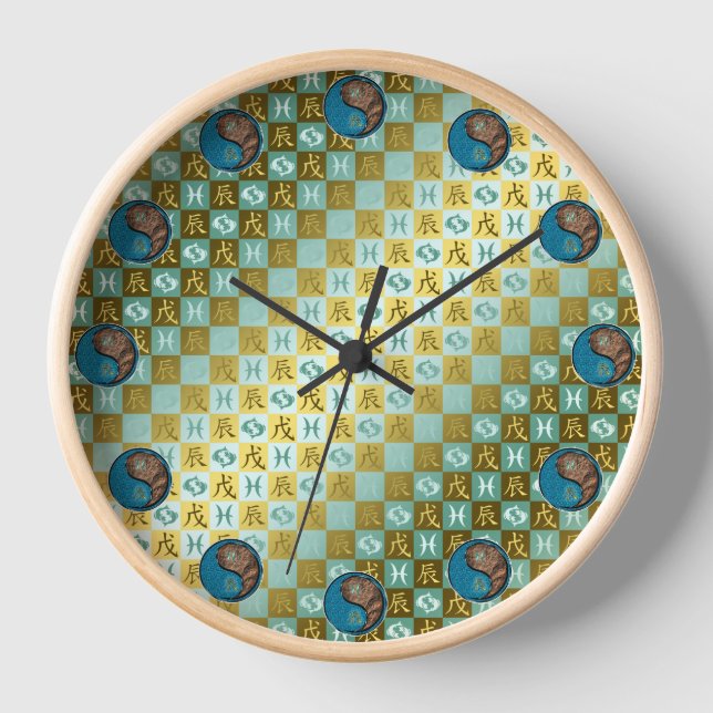 Reloj Piscis & Dragón de Tierra (Anverso)
