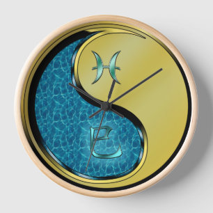 Reloj Piscis & Serpiente de Metal