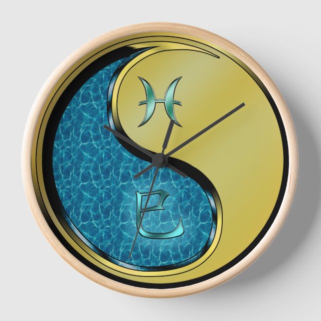 Reloj Piscis & Serpiente de Metal (Anverso)