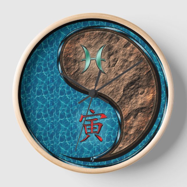 Reloj Piscis & Tigre de Tierra (Anverso)
