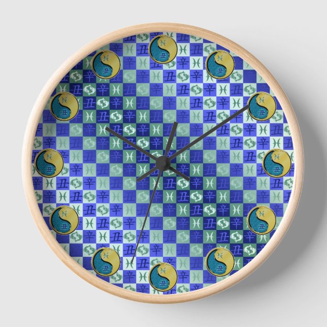Reloj Piscis y Buey de Metal (Anverso)