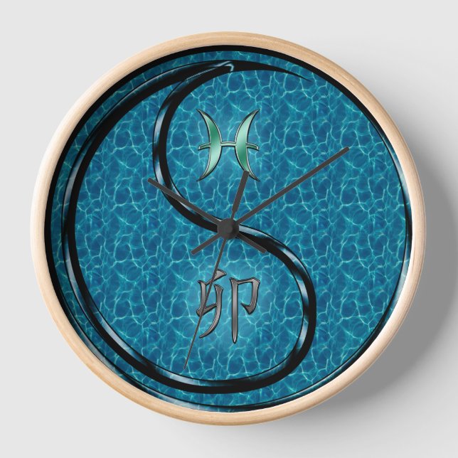 Reloj Piscis y Conejo de Agua (Anverso)