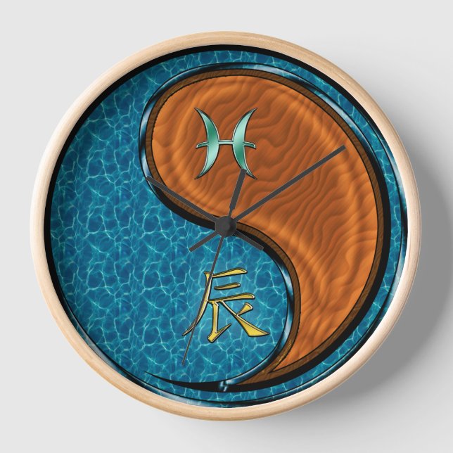 Reloj Piscis y Dragón de Madera (Anverso)