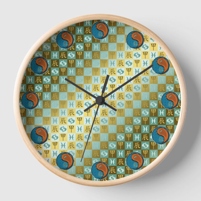 Reloj Piscis y Dragón de Madera (Anverso)