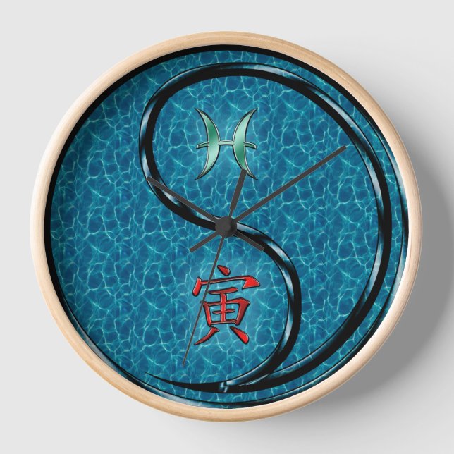 Reloj Piscis y Tigre de Agua (Anverso)