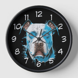 Reloj Pitbull blanco con ojos azules