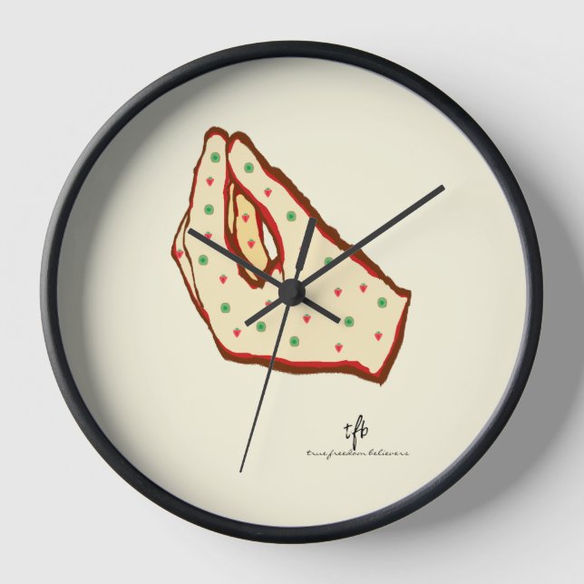 Reloj Pizza Gesture Hand Strawberry-Kiwi (Anverso)