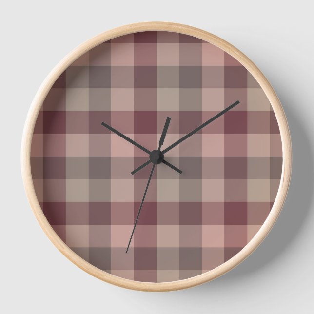 Reloj Plaid de blushwood (Anverso)