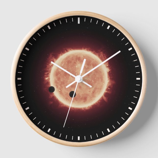 Reloj Planetas Transitando Estrella De Enano Rojo En Tra (Anverso)