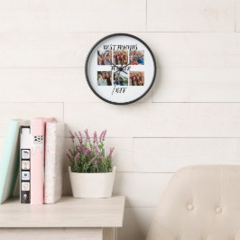Reloj Plantilla de fotografía personalizada "Best Friend