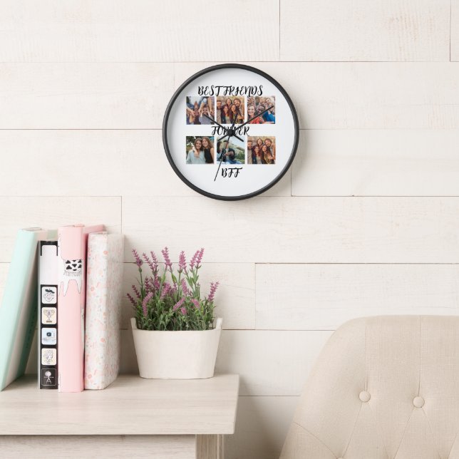 Reloj Plantilla de fotografía personalizada "Best Friend (Sala de lectura)