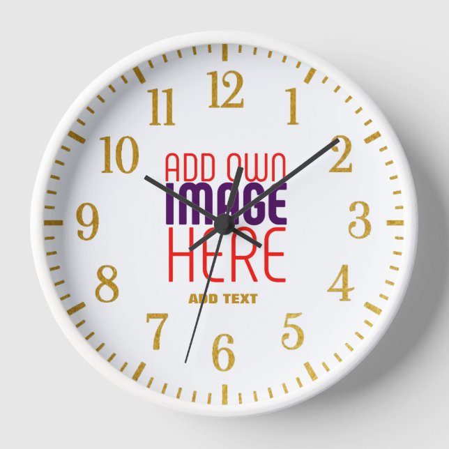 RELOJ PLANTILLA DE TEXTO DE IMAGEN BLANCA SIMPLE EDITABL (Anverso)