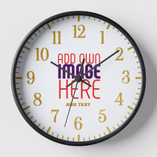 RELOJ PLANTILLA DE TEXTO DE IMAGEN BLANCA SIMPLE EDITABL