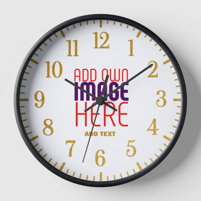 RELOJ PLANTILLA DE TEXTO DE IMAGEN BLANCA SIMPLE EDITABL (Anverso)