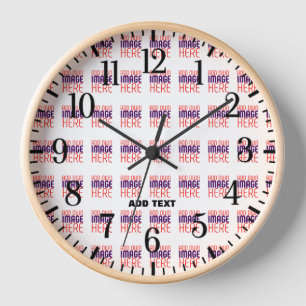 RELOJ PLANTILLA DE TEXTO DE IMAGEN BLANCA SIMPLE EDITABL
