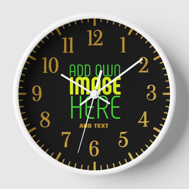 RELOJ PLANTILLA DE TEXTO DE IMAGEN NEGRA SIMPLE EDITABLE (Anverso)