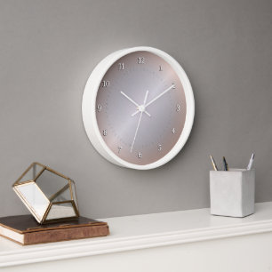 Reloj Plata, gradiente de cobre con lustre metálico.