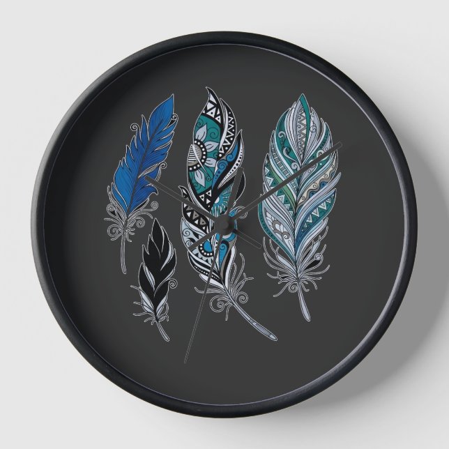 Reloj Plumas y colores bailan  (Anverso)