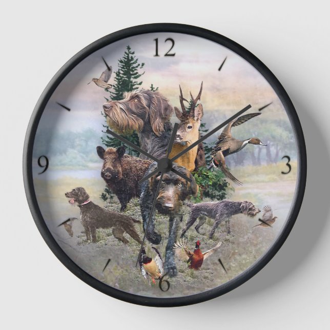 Reloj Pointer alemán de pelo duro   (Anverso)