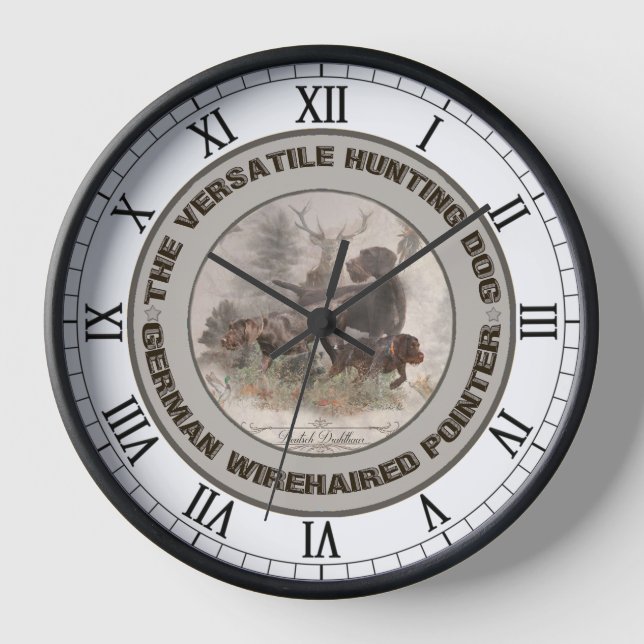 Reloj Pointer alemán de pelo duro (Anverso)