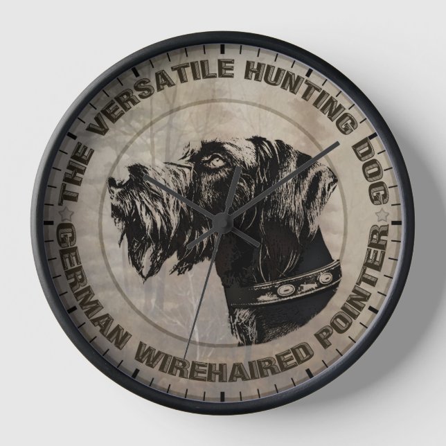 Reloj Pointer de pelo duro alemán (Anverso)