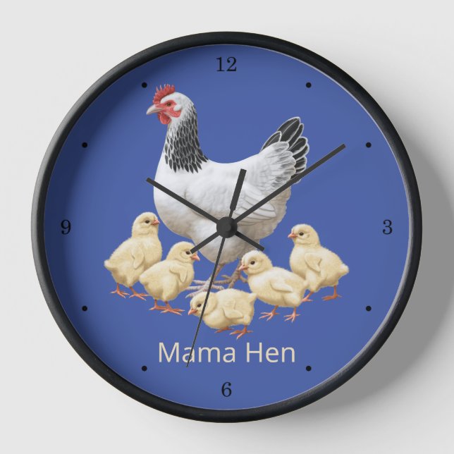 Reloj Pollo Sussex Mama Hen y Chicas (Anverso)