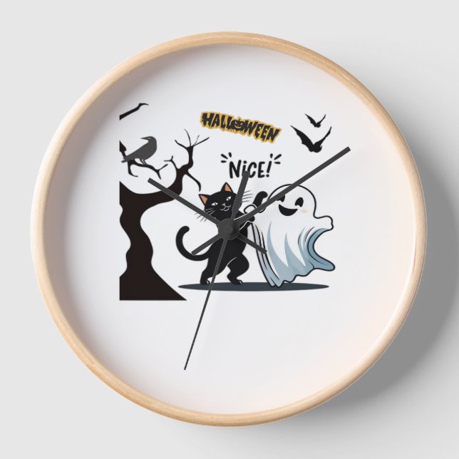Reloj Prepárense para un fiesta de Halloween hábil y tác (Anverso)
