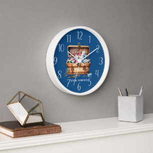 Reloj progreso de costura lindo agregar texto
