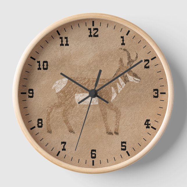 Reloj Pronghornte Antílope Viejo Oeste al Sudoeste (Anverso)