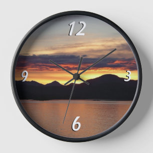 Reloj Puesta de sol de Alaska I Hermosa fotografía de Al