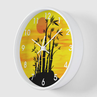 Reloj Puesta de sol de Bambú Oriental