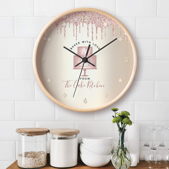 Reloj Purpurina rosado desliza pastelería pastelería Che (Subido por el creador)