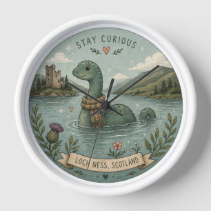 Reloj Quédate Curioso Acogedor Críptido Nessie Monstruo