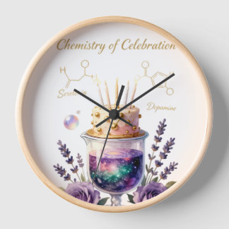 Reloj Química Frasco de Celebración de Cumpleaños y arre