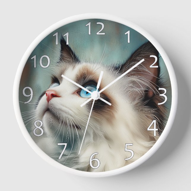 Reloj Ragdoll cat (Anverso)