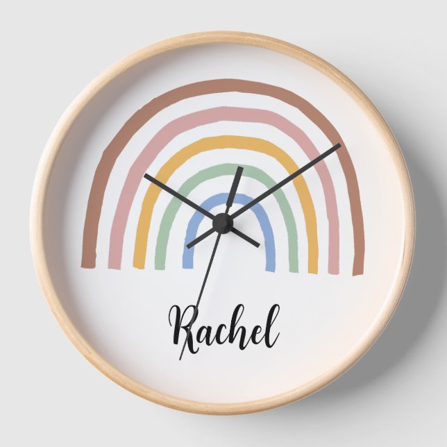Reloj Rainbow Custom name (Anverso)