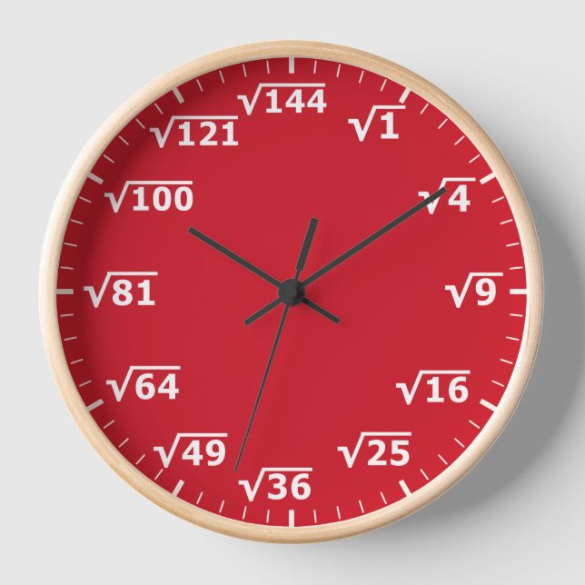 Reloj raíz de la Plaza Roja - Reloj matemático mat (Anverso)