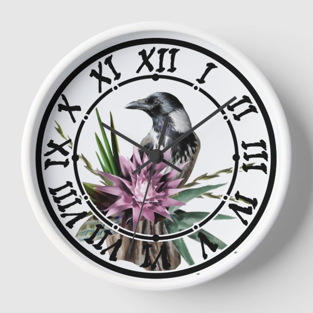 Reloj Raven negro (Anverso)