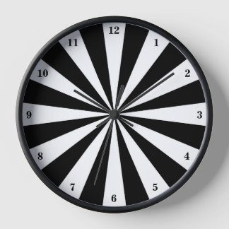 Reloj rayado negro, blanco de estallido