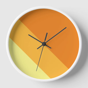 Reloj Rayas Brillantes Deportivas de Verano Naranja Amar