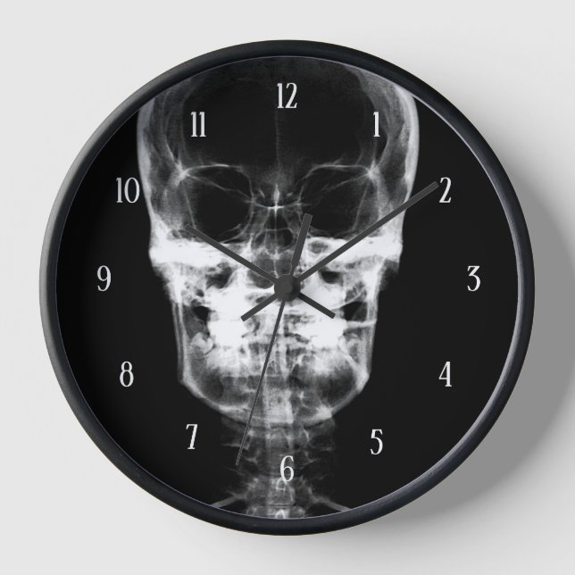 Reloj Rayos X Skull - B&W (Anverso)