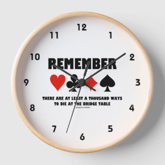 Reloj Recuerde Al Menos Mil Formas De Morir En Bridge