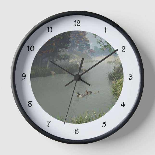 Reloj redondeado del río Lazy (Anverso)