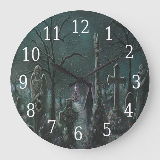 Reloj redondo de cementerio de Phantom (Anverso)