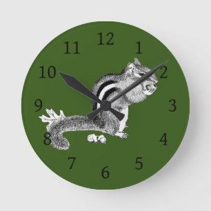Reloj redondo de Chipmunk