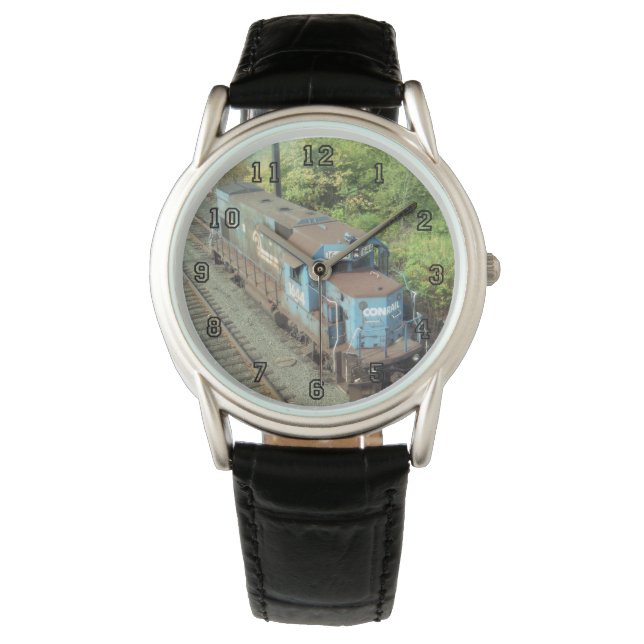 Reloj redondo de Conrail Diesel #1644 GP-15-1 (Anverso)